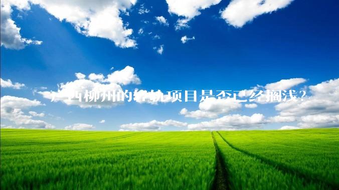 广西柳州的轻轨项目是否已经搁浅？